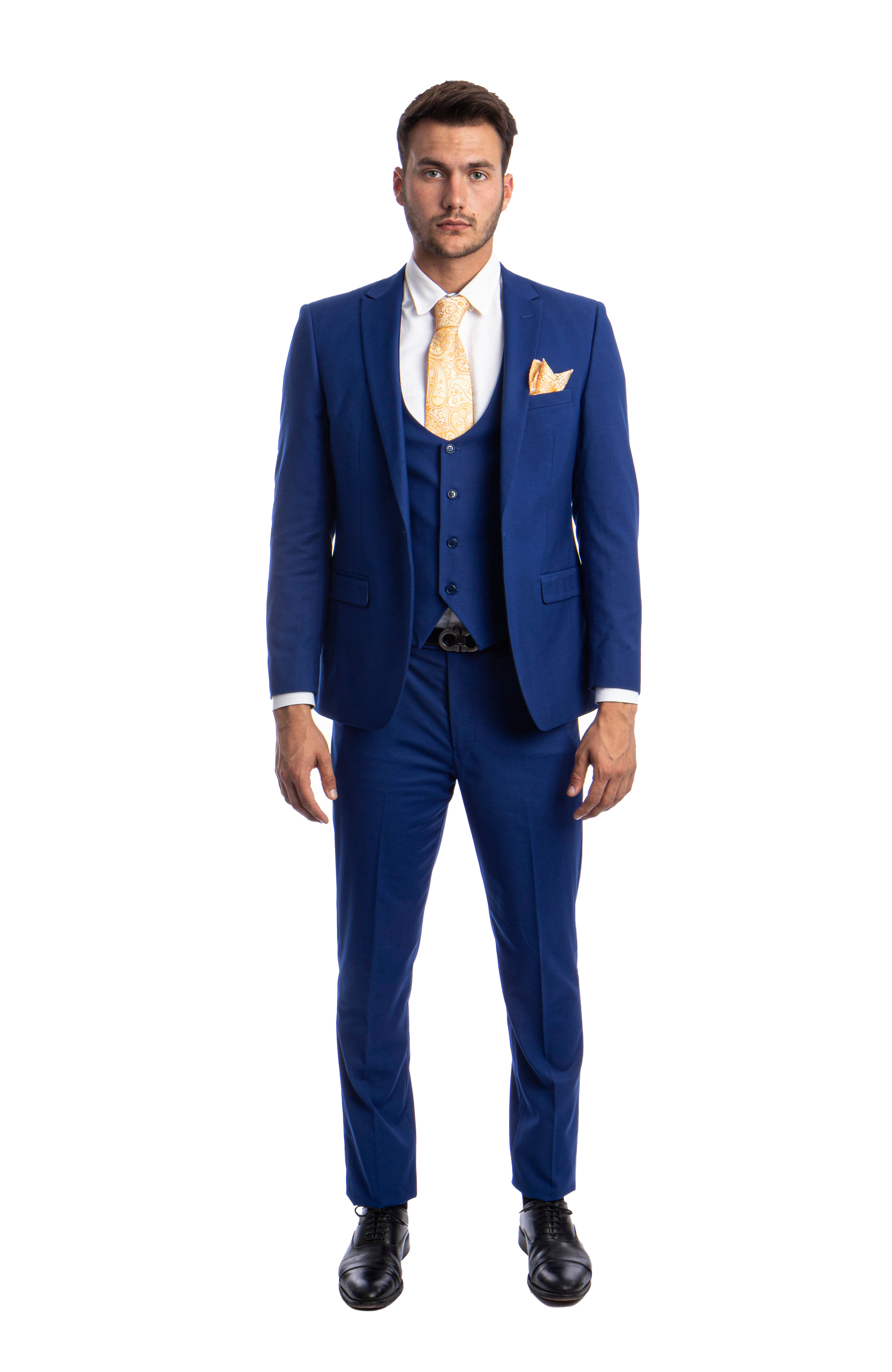 Men's 3 Piece Ultra Slim Fit Executive Suit | Classy Business | M255US