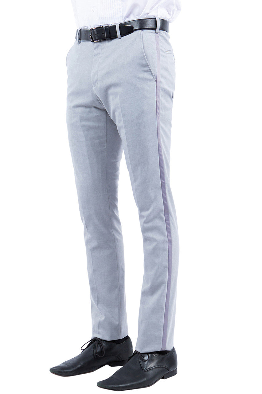 Grey Zegarie Tuxedo Dress Pants MPTZ117-04 Franky Fashion Grey Zegarie Tuxedo Dress Pants MPTZ117-04 Franky Fashion