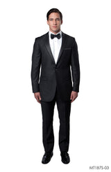 Satin Peak Lapel With Trim Tuxedo 2-PC Slim Fit