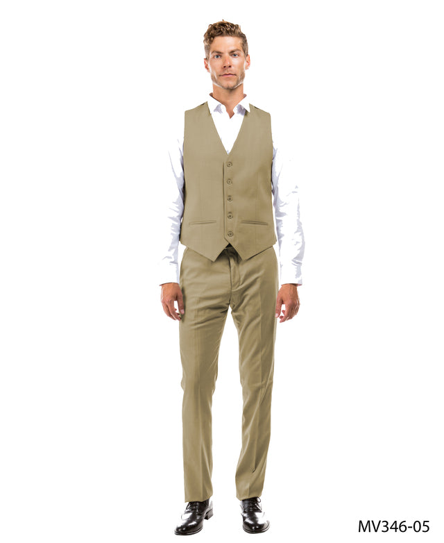 Zegarie Suit Separates Tan Solid Men's Vests – Franky Fashion
