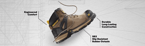 Men's Excavator Superlite Waterproof Carbon Composite Toe Work Boot | P91196 | Honey
