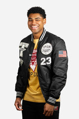 Men’s Black Flight Bomber Jacket – Regular Fit | Top Gun | TGJ2323