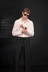 Haven Textured Long Sleeve Shirt WHITE