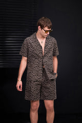 Arden Camp Collar Shirt GREY