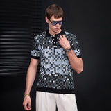 Pixel Fade Polo BLACK