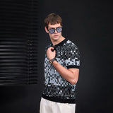 Pixel Fade Polo BLACK