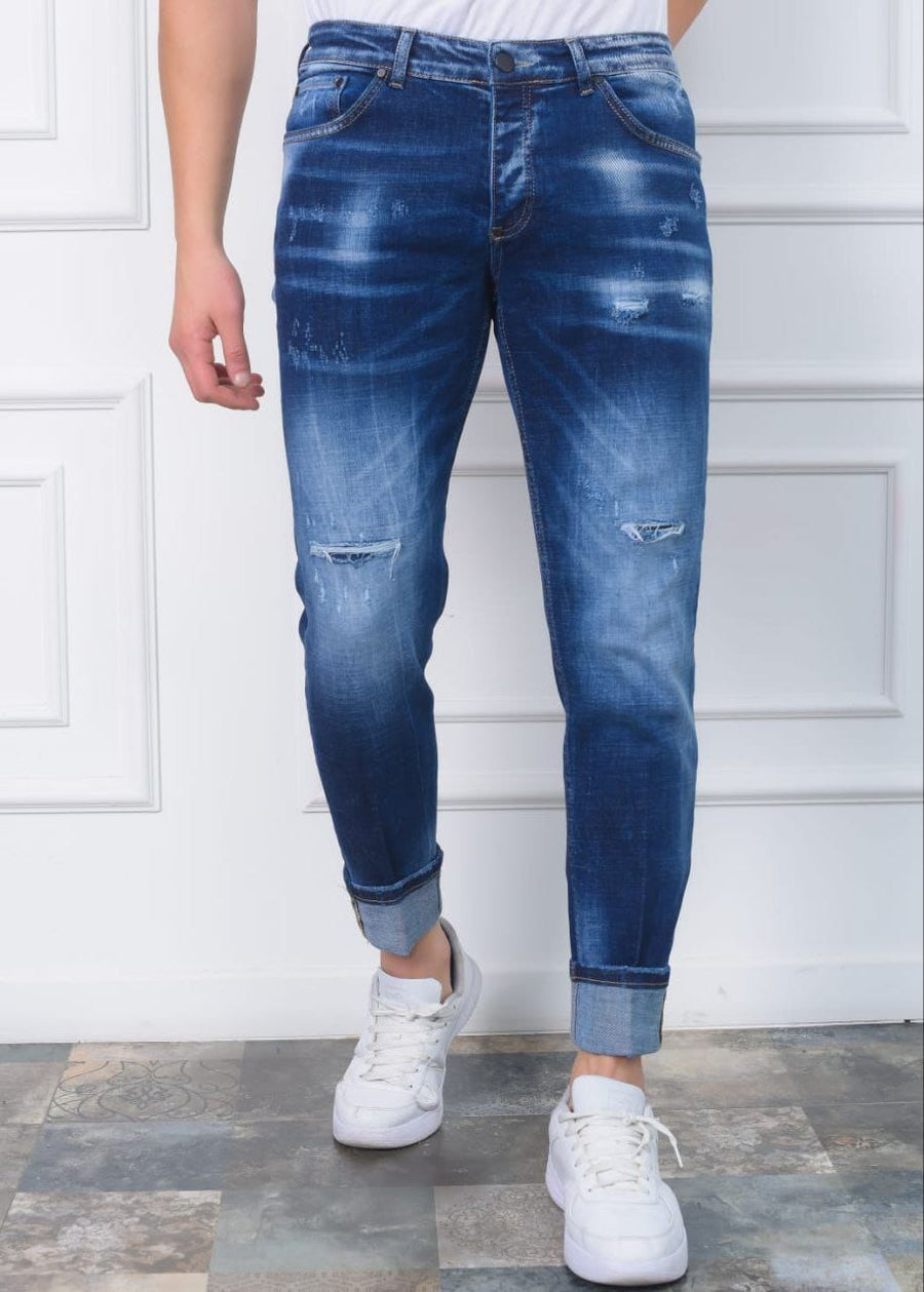 Men's Jeans Mario Morato European | Slim Fit | 2802-B | Indigo