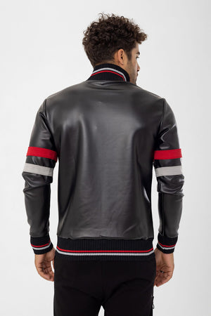 Men's Light Jacket David and Gerenzo Red Black Design | Fitted Cut | Men's | 20679
