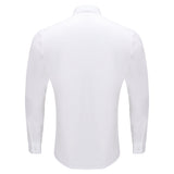 Barocco Thrill Seeker Men's 4-Way Stretch Shirt - White/Royal