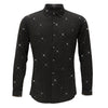 Barocco Downtown Nights Men's 4-Way Stretch Shirt - Black/Gold