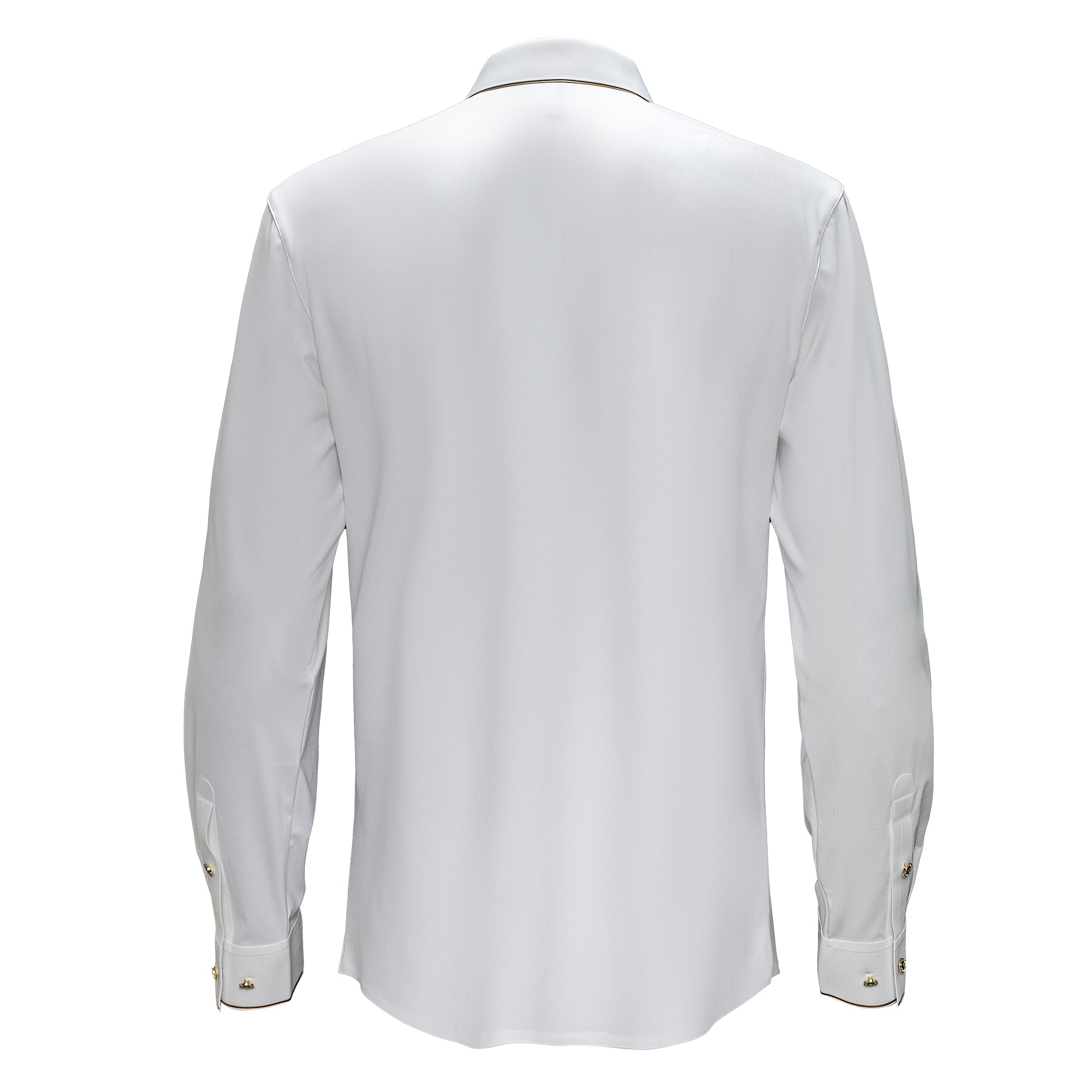 Imperial Essence Button-Up Shirt WHITE/GOLD