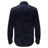 Barocco Dinner and Drinks Men's 4-Way Stretch Shirt - Black/Blue