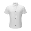Barocco Soft Whispers Men's 4-Way Stretch Short Sleeve Shirt - White