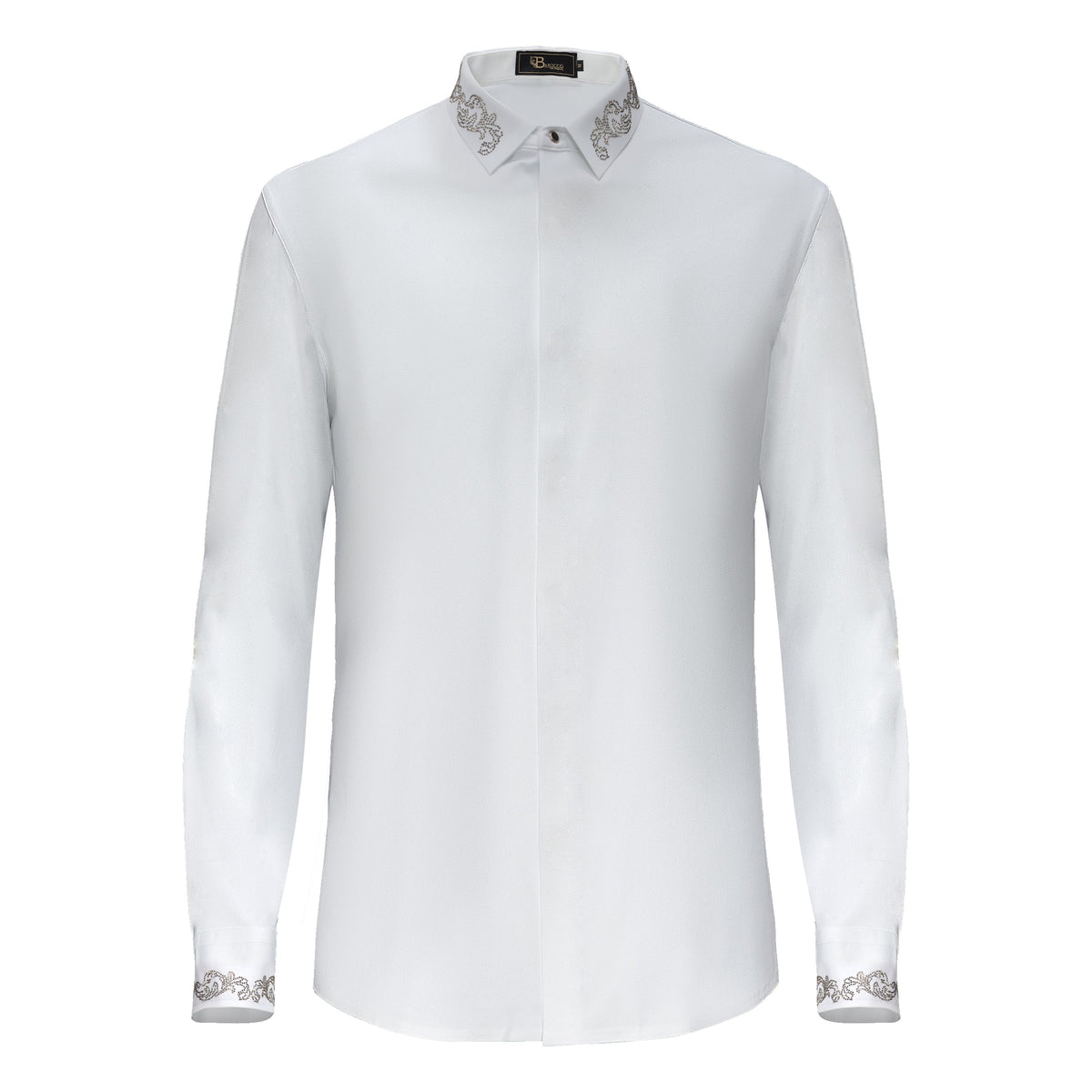 Barocco Midnight Precision Men's Shirt - White/Gold