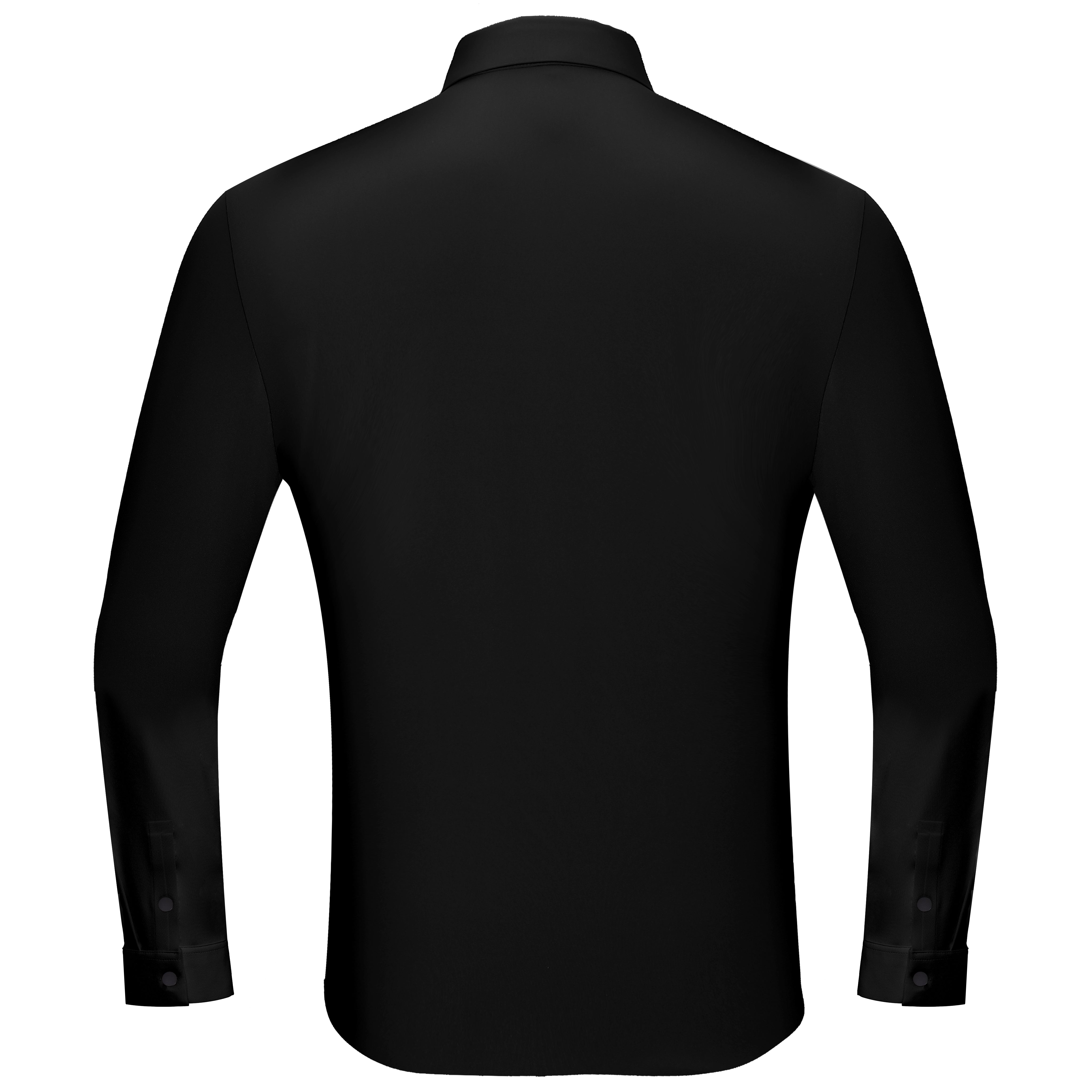 Dazzling Dapper Button-Up Shirt BLACK/SILVER