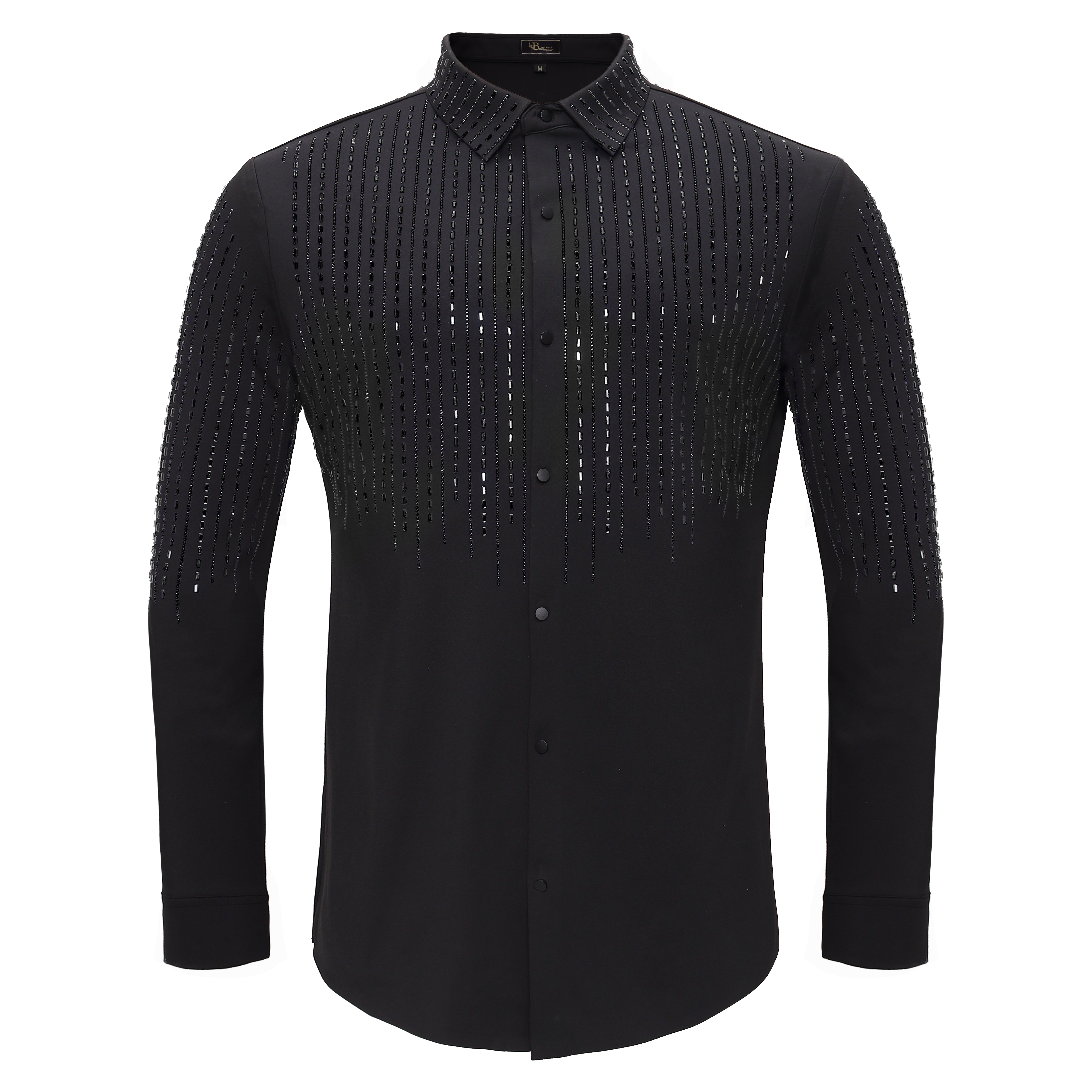 Crystal Classic Button-Up Shirt BLACK/BLACK