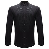 Crystal Flex Button-Up Shirt BLACK/BLACK