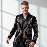 Crystal Gold Blazer BLACK/GOLD