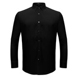 Silver Sophistication Button-Up Shirt BLACK