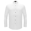 Barocco Silver Sophistication Men's Button-Up Shirt - White