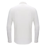 Barocco Modern Class Men's Button-Up Shirt - White