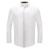 Barocco Modern Class Men's Button-Up Shirt - White