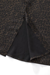 Noir Cheetah Stitchless LS Shirt BLACK