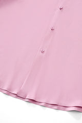 SIGNATURE SATIN STITCHLESS LS Shirt DUSTY PINK
