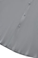 SIGNATURE SATIN STITCHLESS LS Shirt GREY