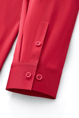SIGNITURE SATIN STITCHLESS LS Shirt RED
