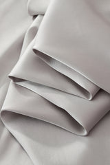 SIGNATURE SATIN STITCHLESS LS Shirt SILVER
