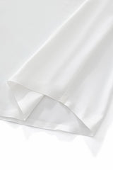 SIGNATURE SATIN STITCHLESS LS Shirt WHITE