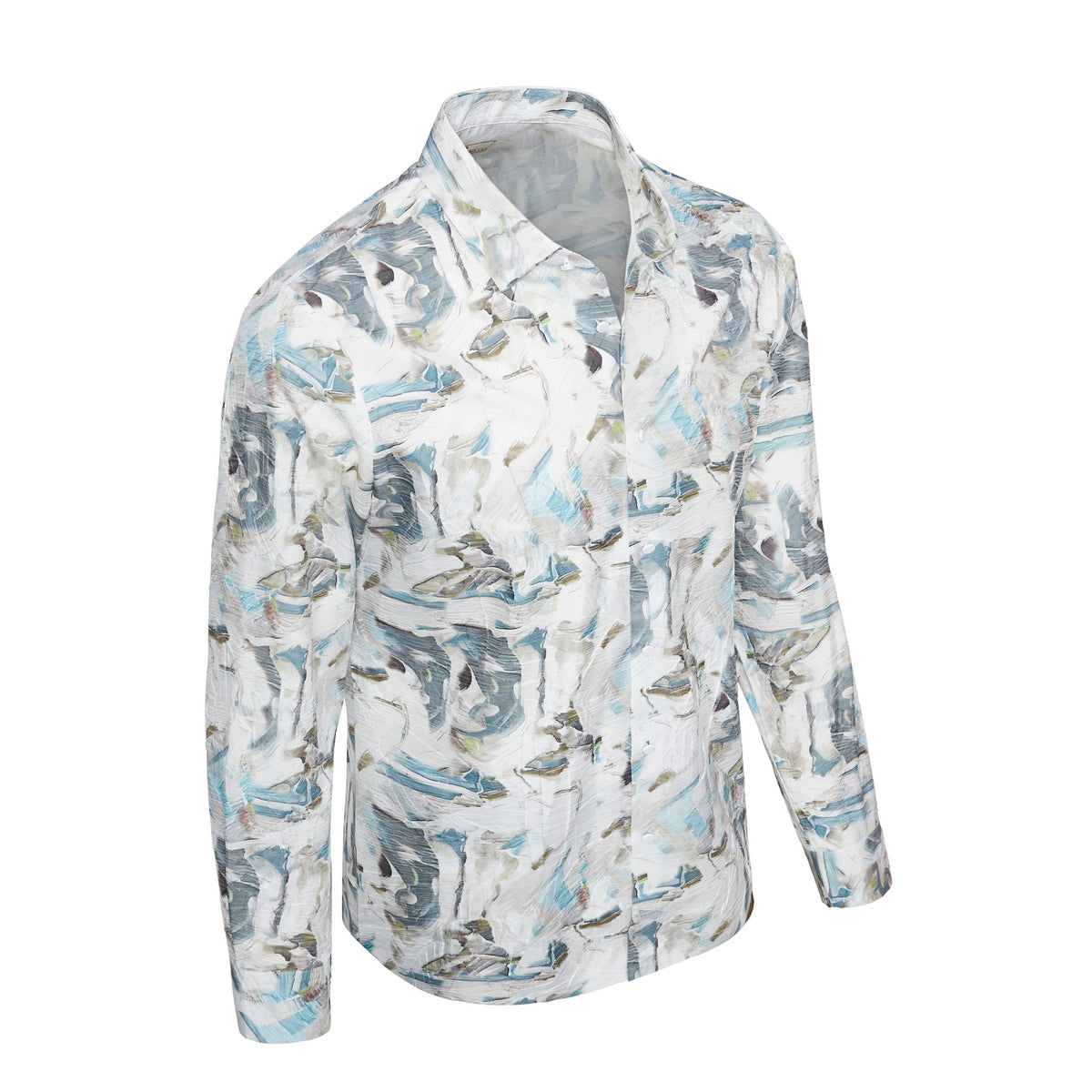 Barocco DriftPrint Performance Men's Long Sleeve Shirt - Multi