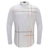 Barocco Checkmate Men's 4-Way Stretch Plaid Shirt - White