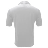 Barocco Refined Relaxation Men's Short Sleeve Button-Up Shirt - White