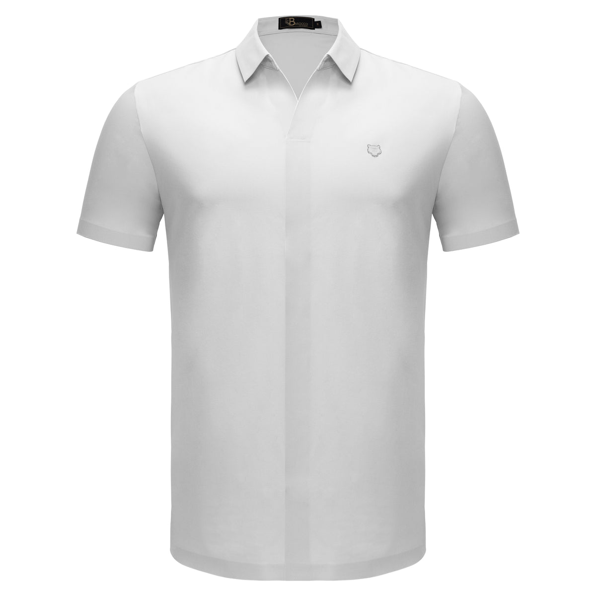 Barocco The Silhouette Men's Short Sleeve Polo - White