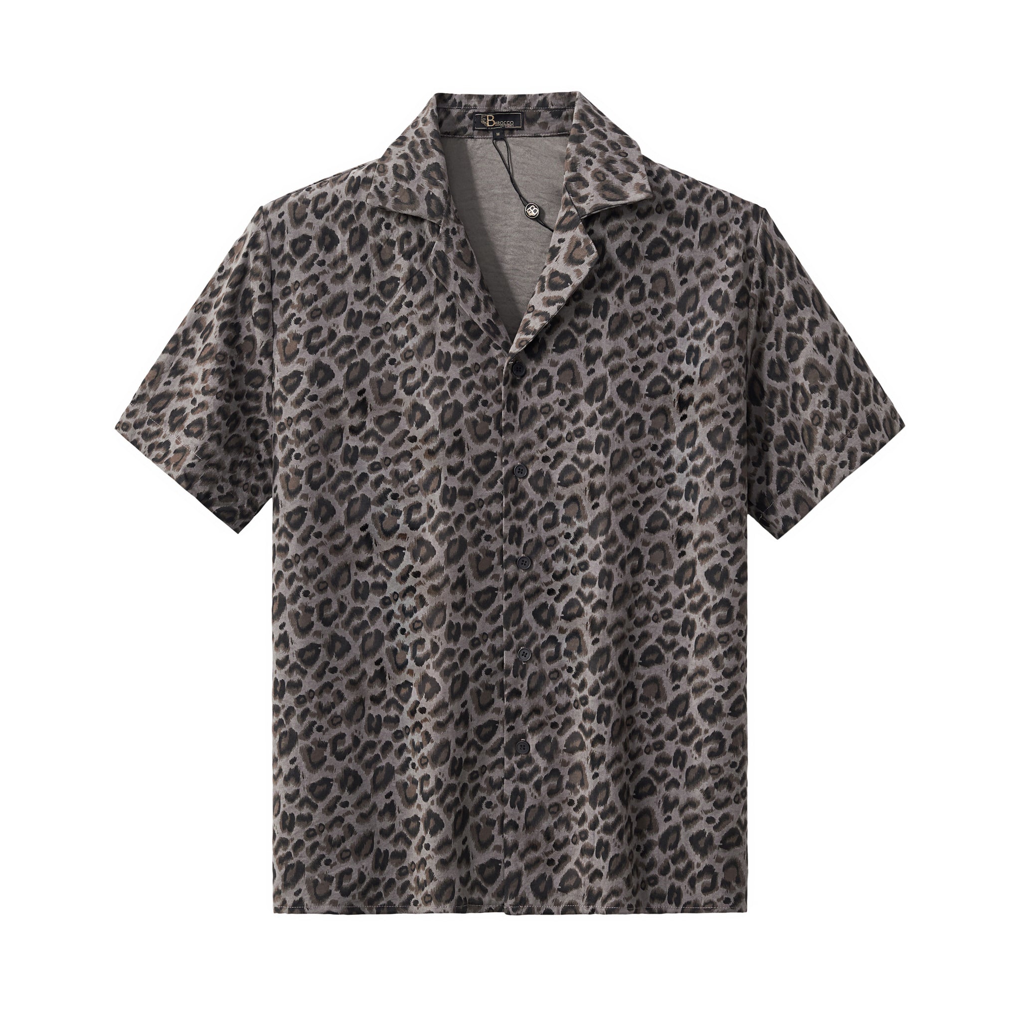 Arden Camp Collar Shirt GREY