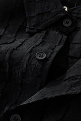 Haven Textured Long Sleeve Shirt BLACK
