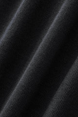 Axis Contrast Stitch Knit LS BLACK