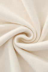 Axis Contrast Stitch Knit LS IVORY