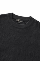 Textura Diamond Knit LS BLACK