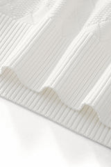 Textura Diamond Knit LS WHITE