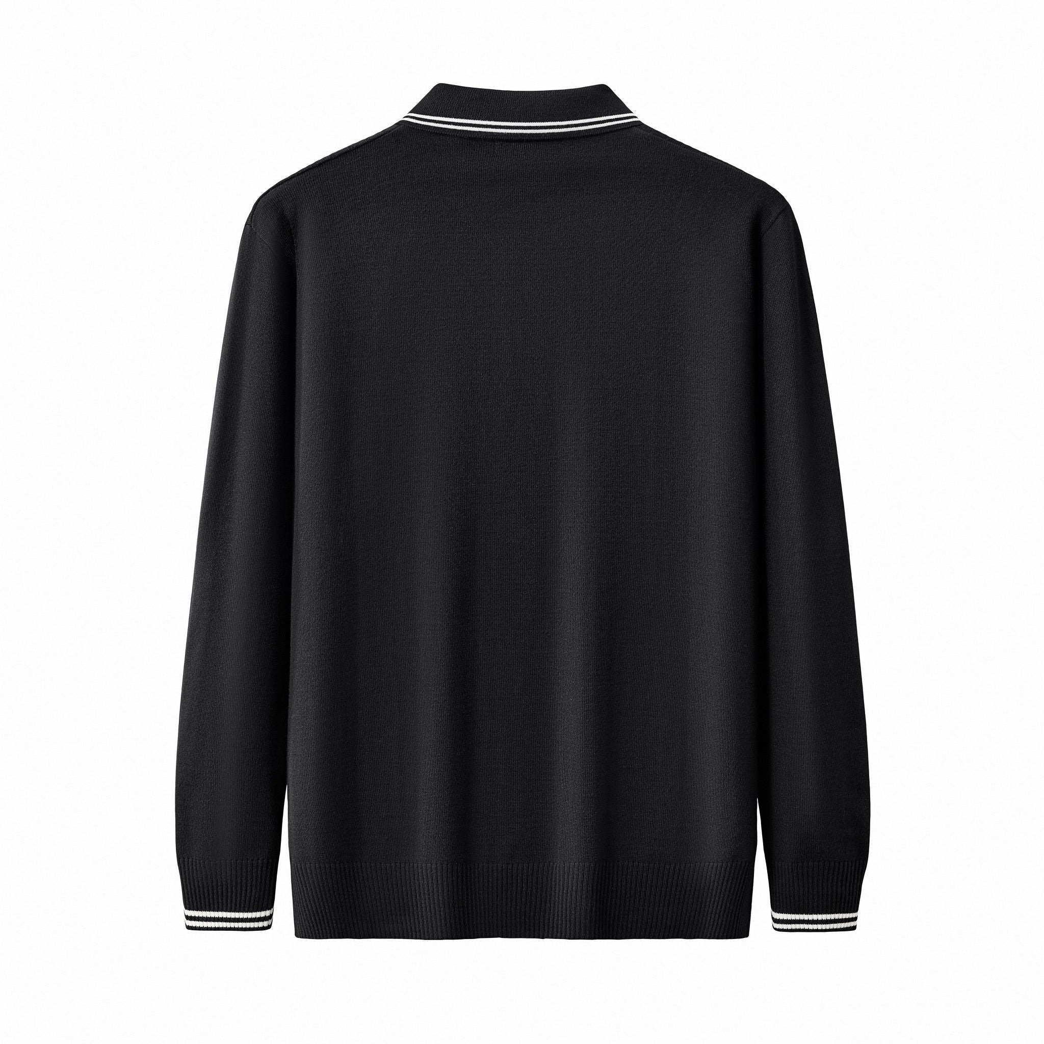 Marquee Cable Knit Cardigan LS BLACK
