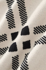 Paramount Lattice Knit LS IVORY