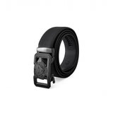 Flat Leather Lion Auto BKL Belt – Gunmetal GUN/BLACK