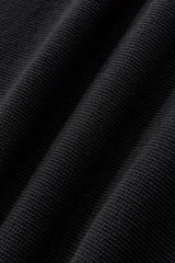 Lustre Knit LS Polo BLACK/BLACK