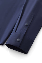 Barocco Nexus Stitchless Men's Long Sleeve Shirt - Navy