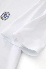 Monogram Trim Performance Polo - El baron WHITE