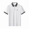 Pattern Trim Performance Polo – El Baron WHITE