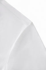 Perforated Collar Performance Polo – El Baron WHITE/SILVER
